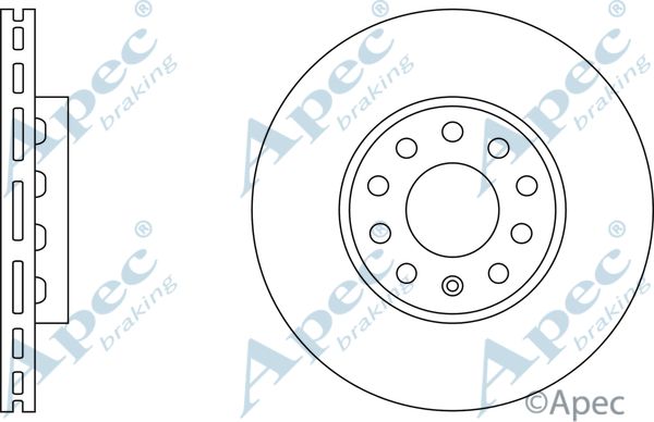 APEC BRAKING Тормозной диск DSK911